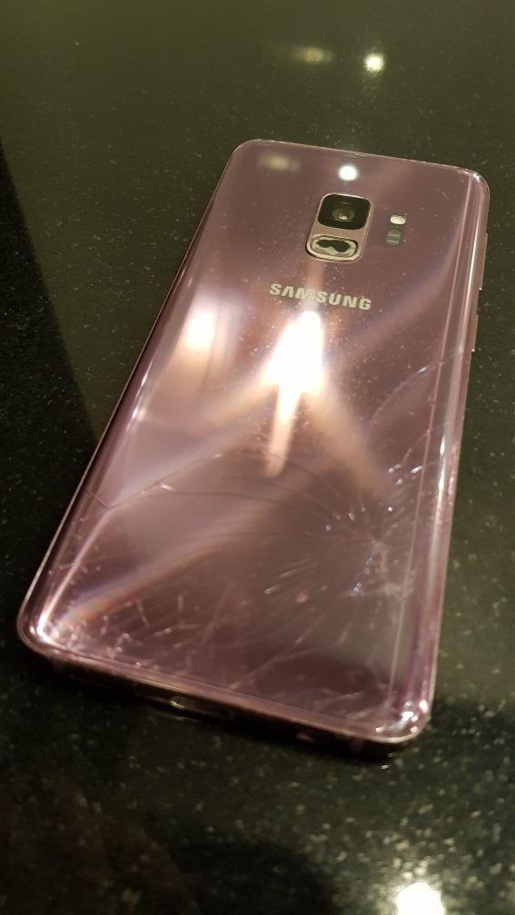 Samsung Galaxy s9 edge fioletowy/ różowy purple 64gb  + etui