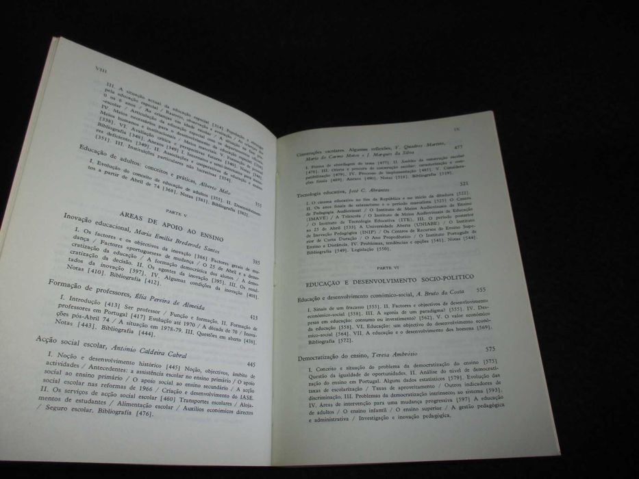 Livro Sistema de Ensino em Portugal Manuela Silva M. Isabel Tamen