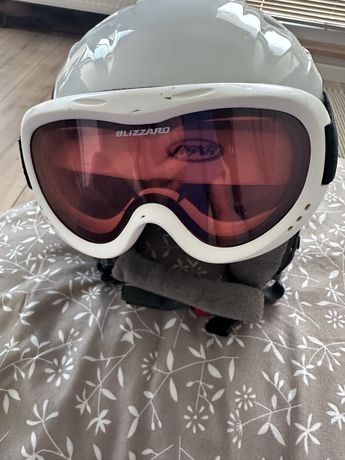Kask narciarski Naxa dzieciecy z Goglami.