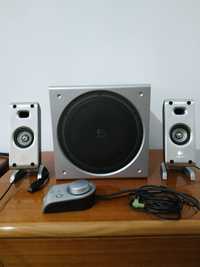 Logitech Z3 colunas+subwoofer