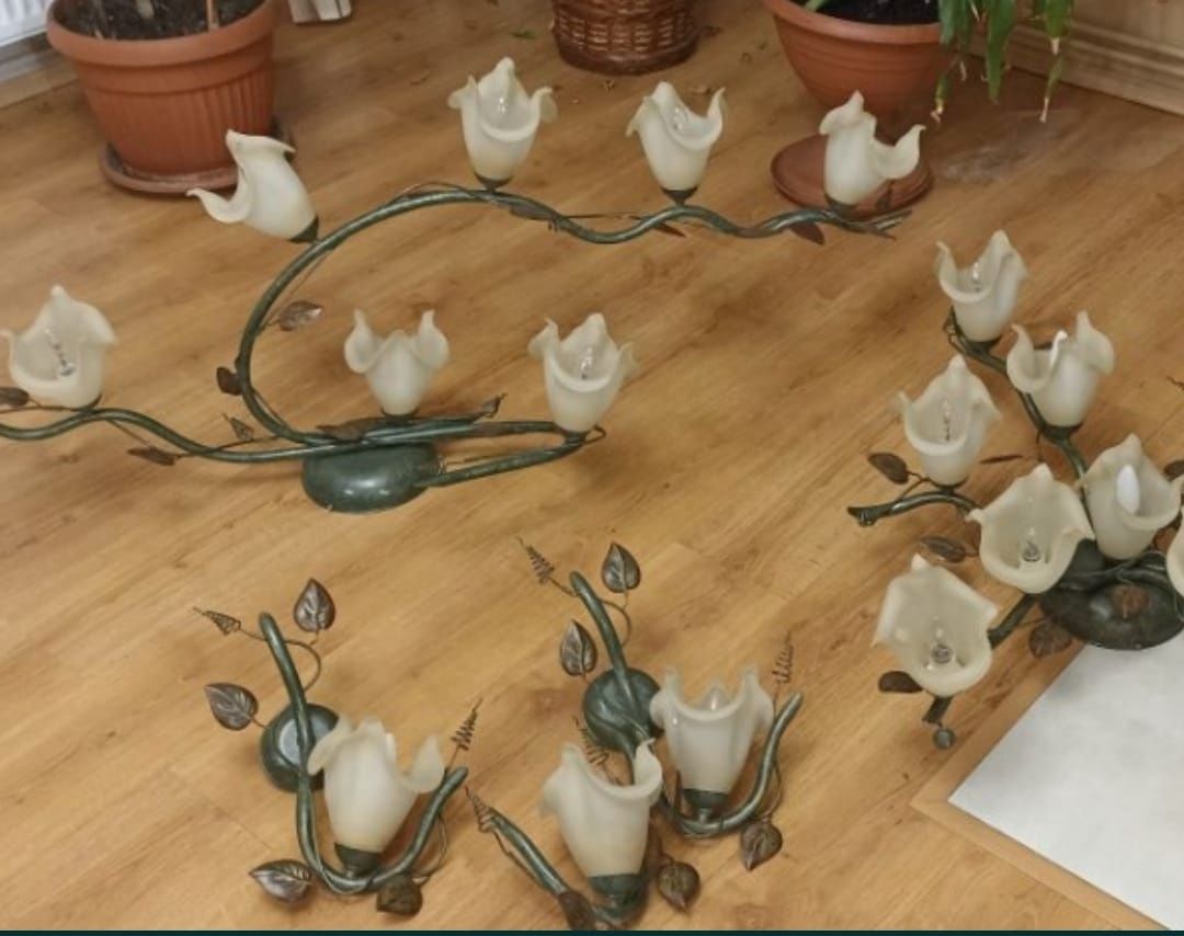 Vintage Italian zestaw lamp