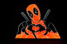 Deadpool Candeeiro Luminária