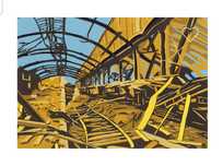 Quadro Alexandre Conefrey – Guache sobre papel – 2002 – Moldurada
