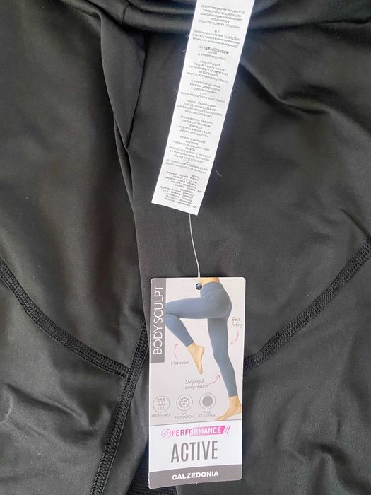 Czarne leginsy sportowe Calzedonia - nowe z metką!