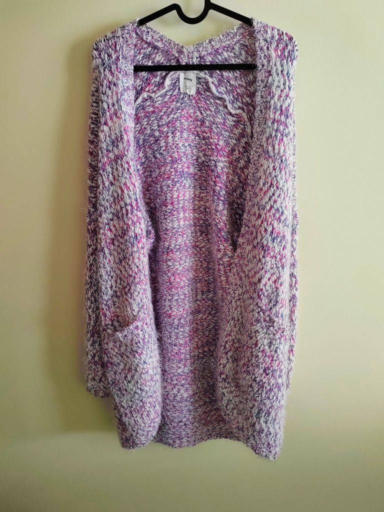 Kardigan / sweter oversize melanż Sinsay