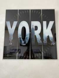 Годинник настінний скляний York 45*45см