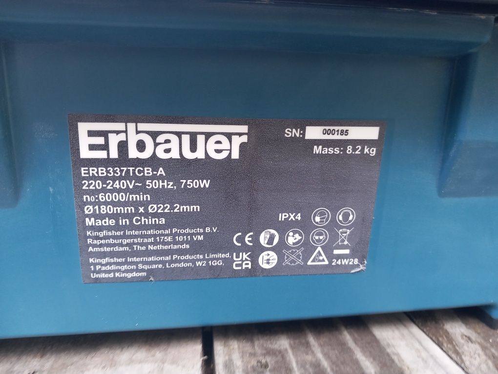 Przecinarka stolikowa do glazury Erbauer 750 W ERB337TCB