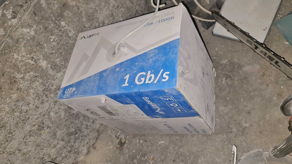 Kabel sieciowy LAN UTP 305m, skretka LANBERG.