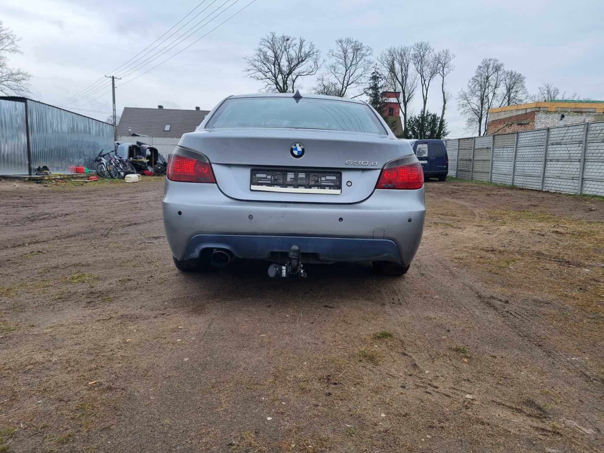 Bmw e60 m-pakiet 3.0d 218km  manual silbergrau A08/7 wszystkie czesci!