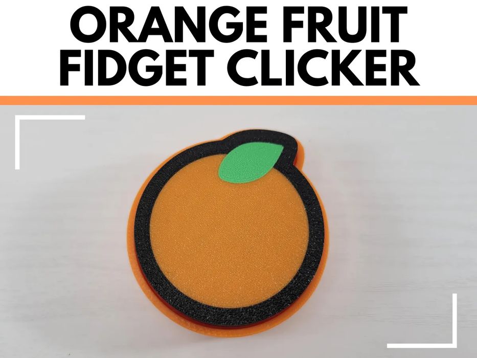Teclado Fidget Clicker Laranja Fruta