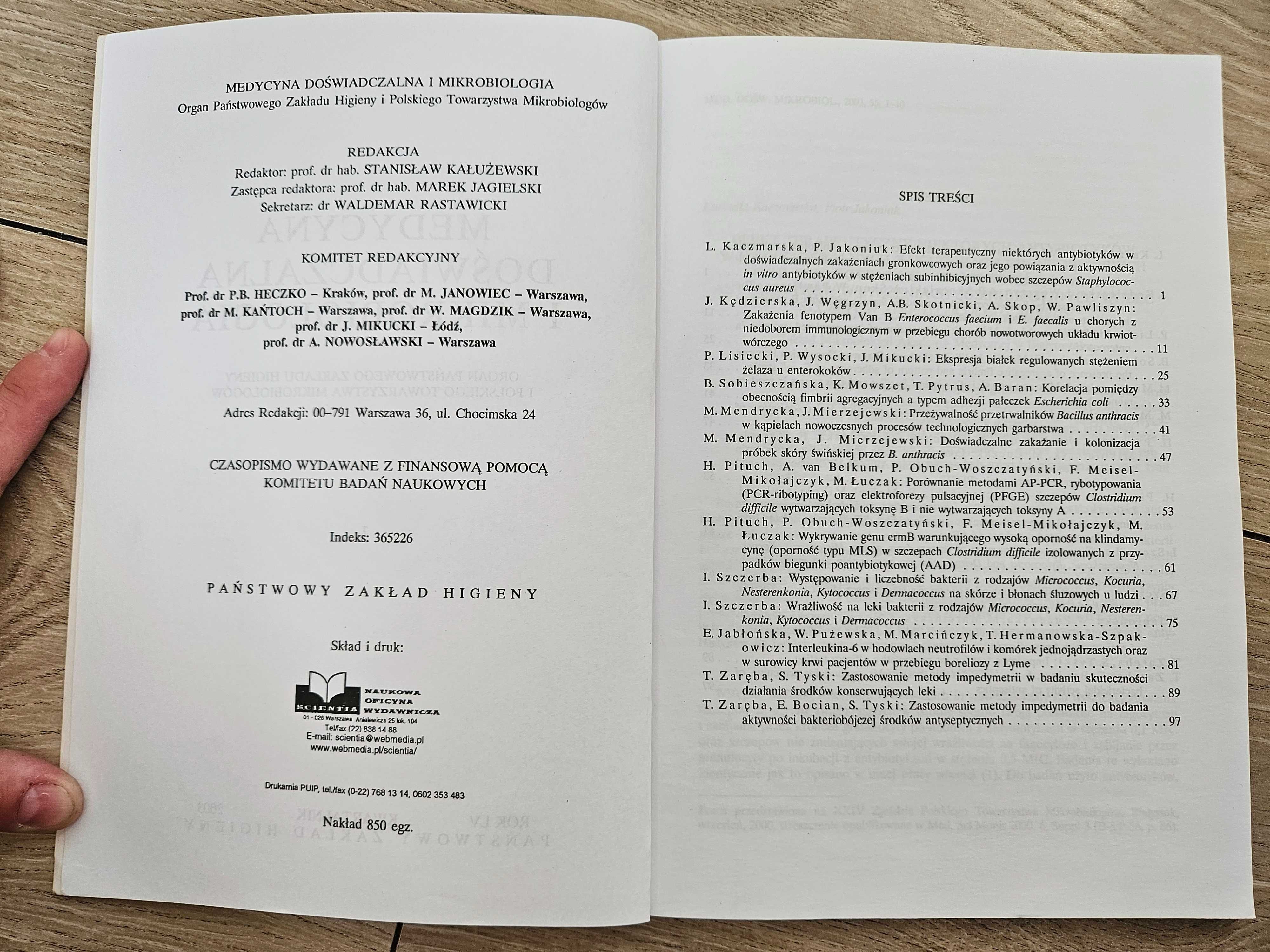 Medycyna doświadczalna i mikrobiologia