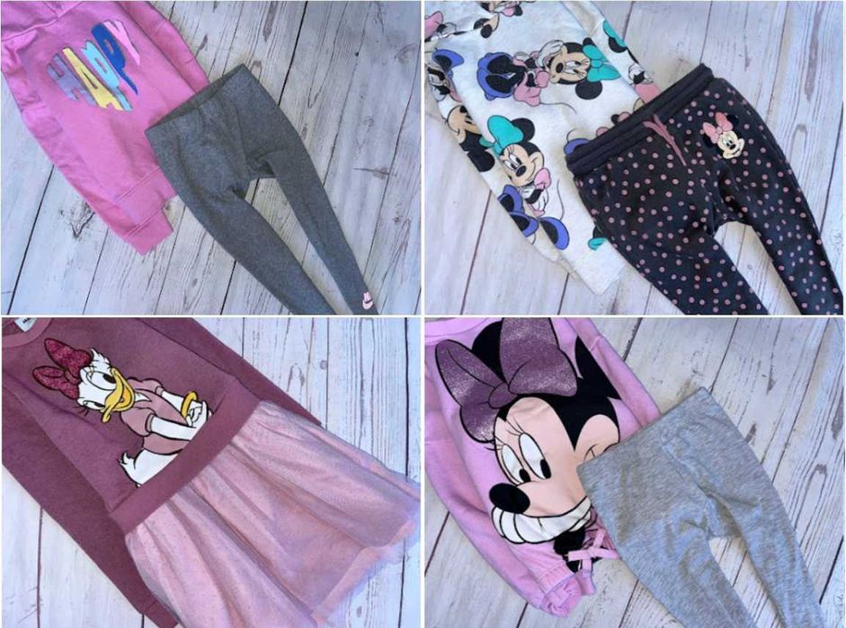 r.104-110 MEGA PAKA 55szt ZESTAW UBRANEK dla córci dziewczynki newbie