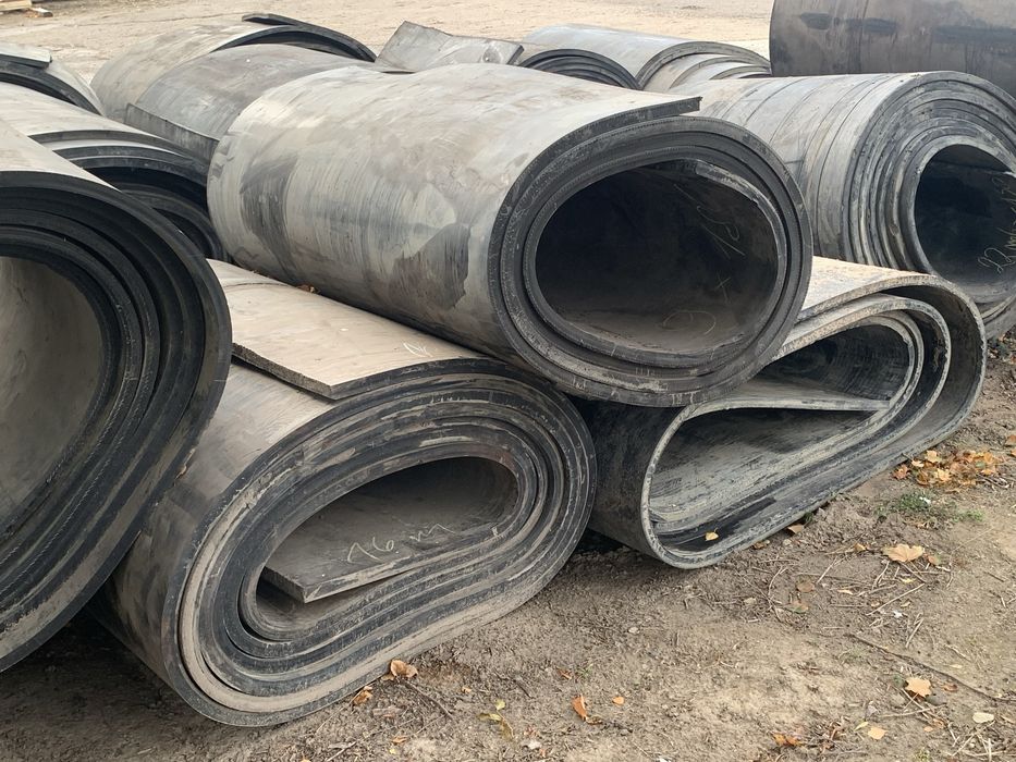 Gumowe taśmy podkłady taśmociąg, zbrojone maty legowiskowe płyty silos