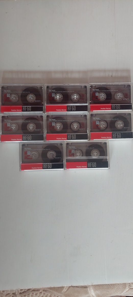 Kasety Sony HF 60 zestaw 8 sztuk
