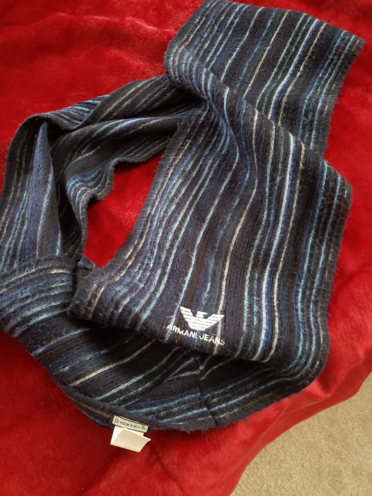 Теплий чоловічий шарф Armani Jeans