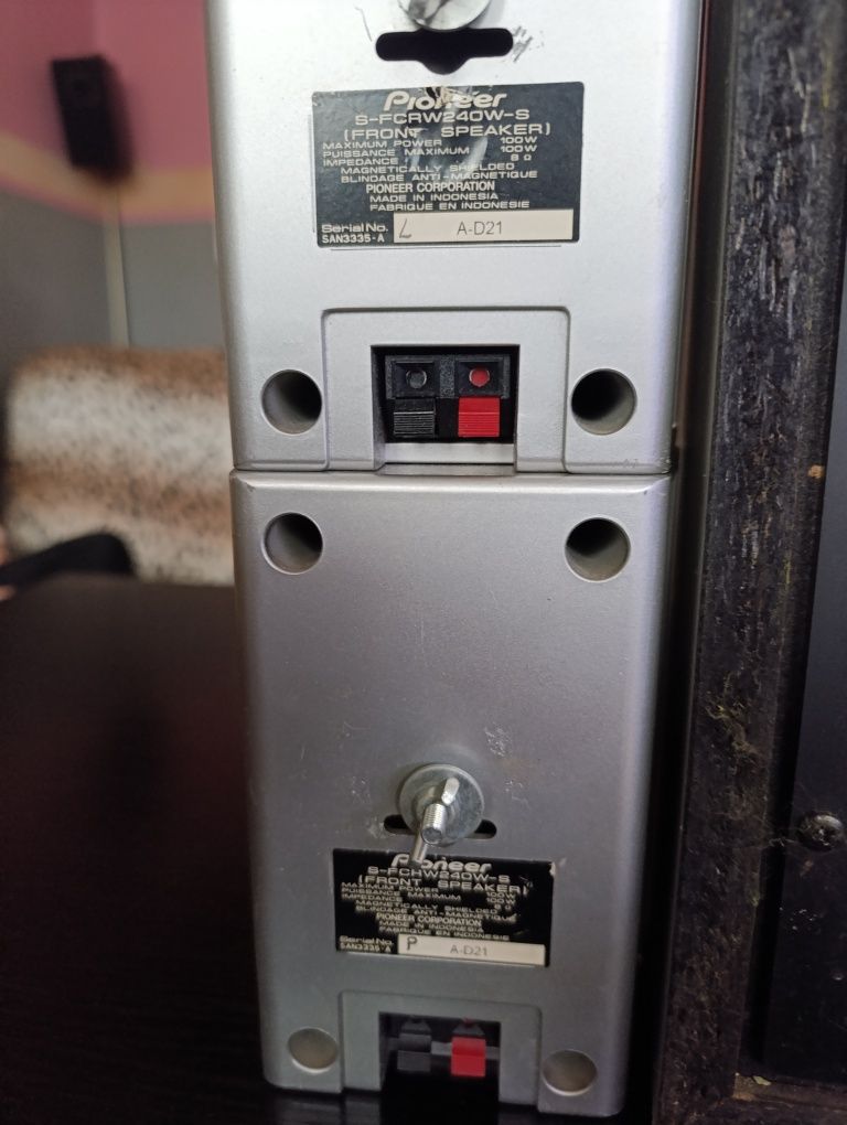 Pioneer sub + cent + sat.