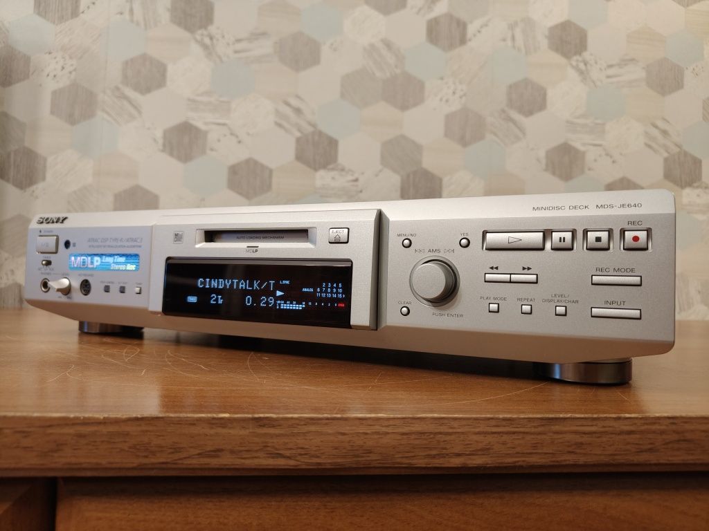 Sony MDS-JE640 Minidisc Odtwarzacz Nagrywarka