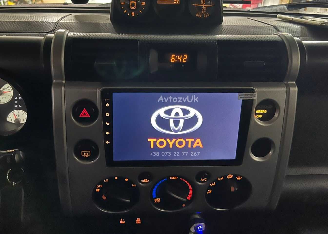 Магнитола FJ CRUISER Toyota GPS DVD TV USB 2 дин CarPlay Android 13