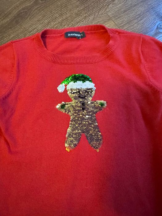 Новорічний светр на дівчинку, р. 92-104