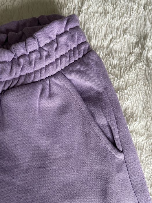 Dres dziewczecy 146/152 bluza i spodnie z kieszeniami lila fiolet nowy