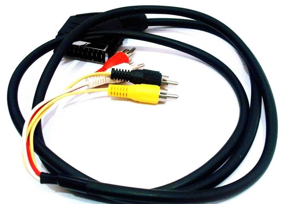 4 x RCA Male to SCART EURO AV Audio Video Cable