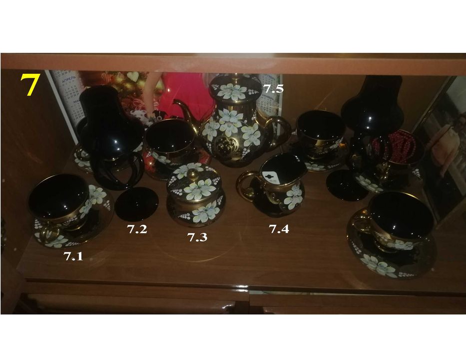 Распродажа! Посуды Bohemia черной и хрустальной (скидка -40%)