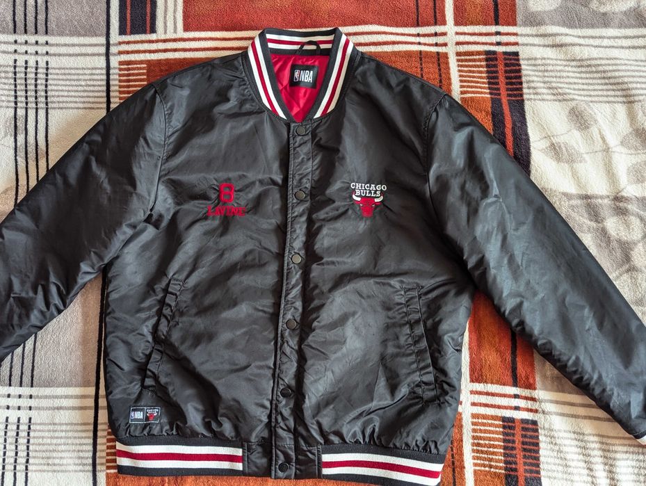 Мужской бомбер куртка NBA Chicago Bulls, размер L