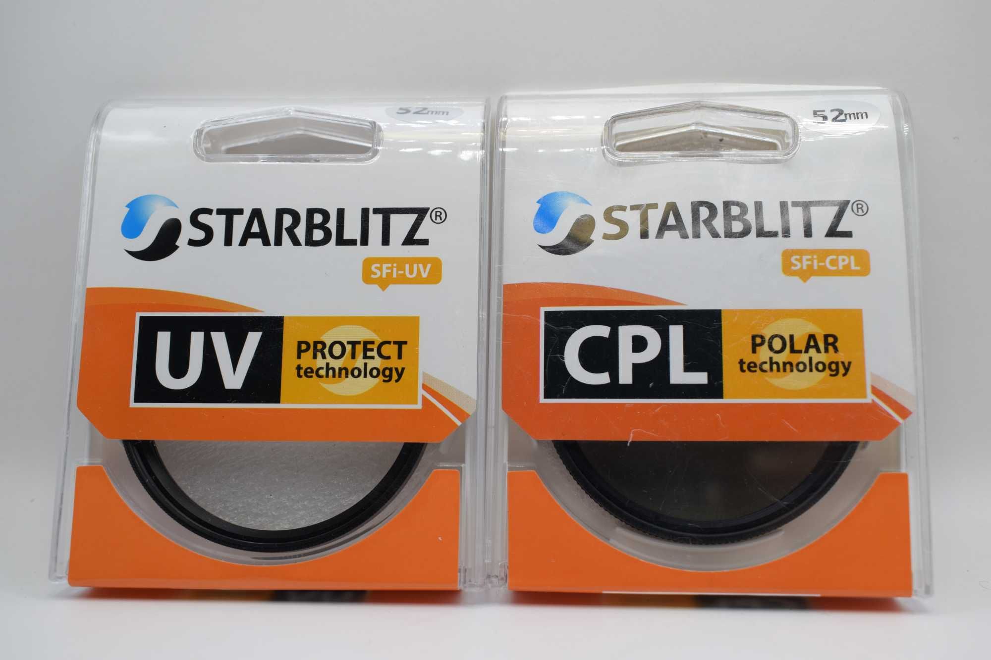 Conjunto de 2 filtros UV +CPL 52mm