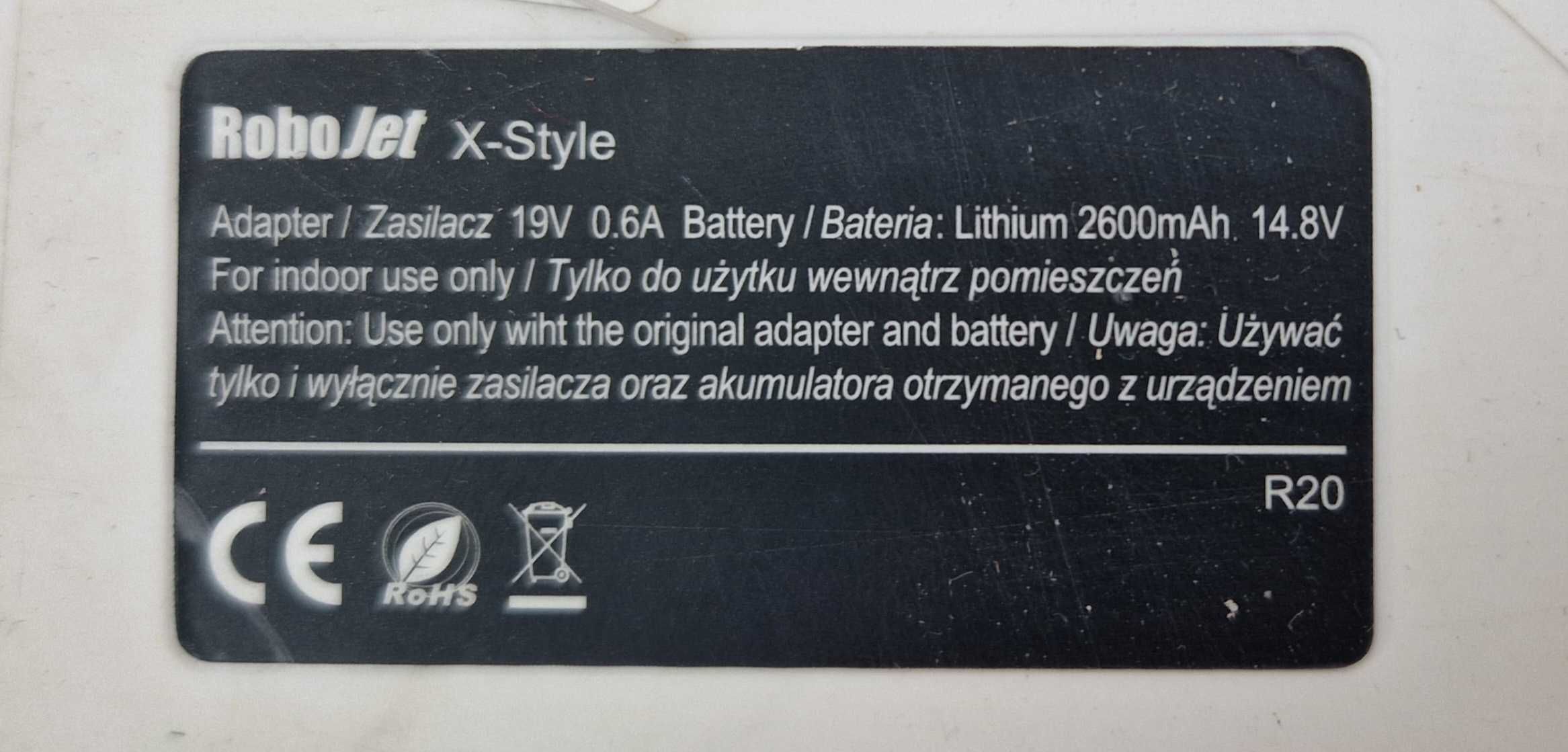Robot sprzątający ROBOJET X-Style Funkcja mopowania KOMPLET Okazja!