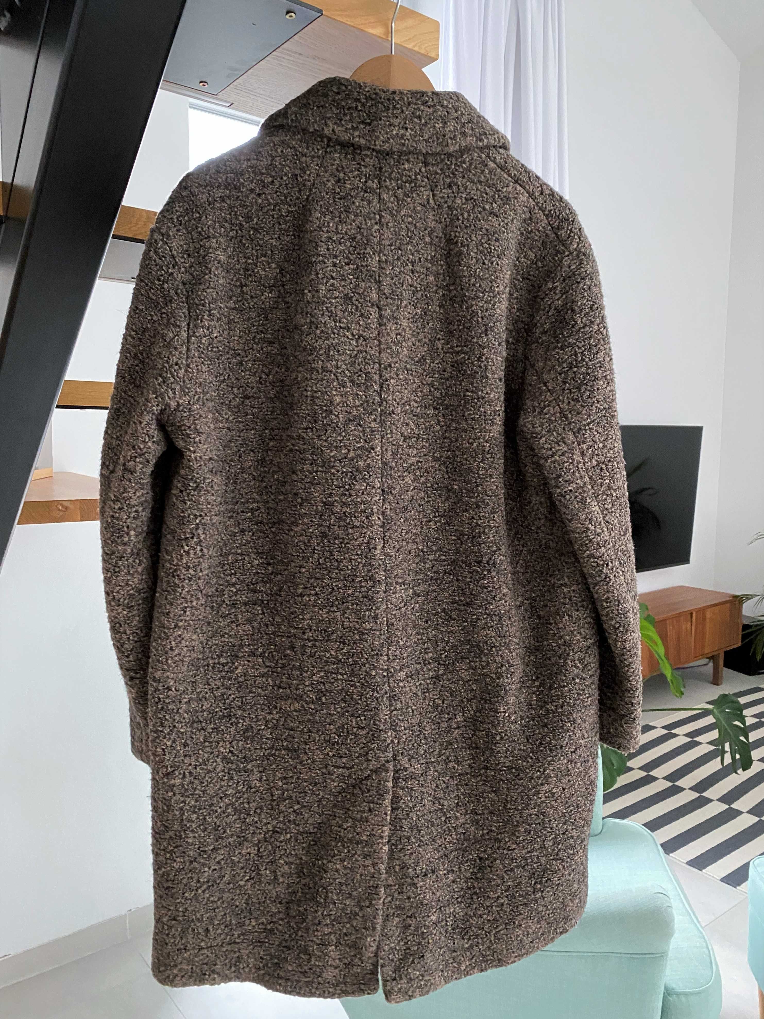 Płaszcz wełniany H&M Premium 38 M wool blend