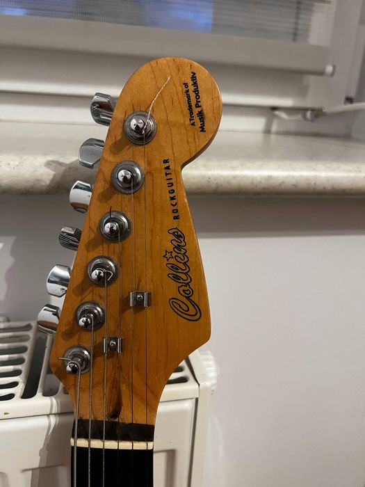 Gitara elektryczna Collins Rockguitar wzmacniacz Johnson