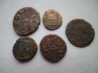 Lote   5 moedas Romanas