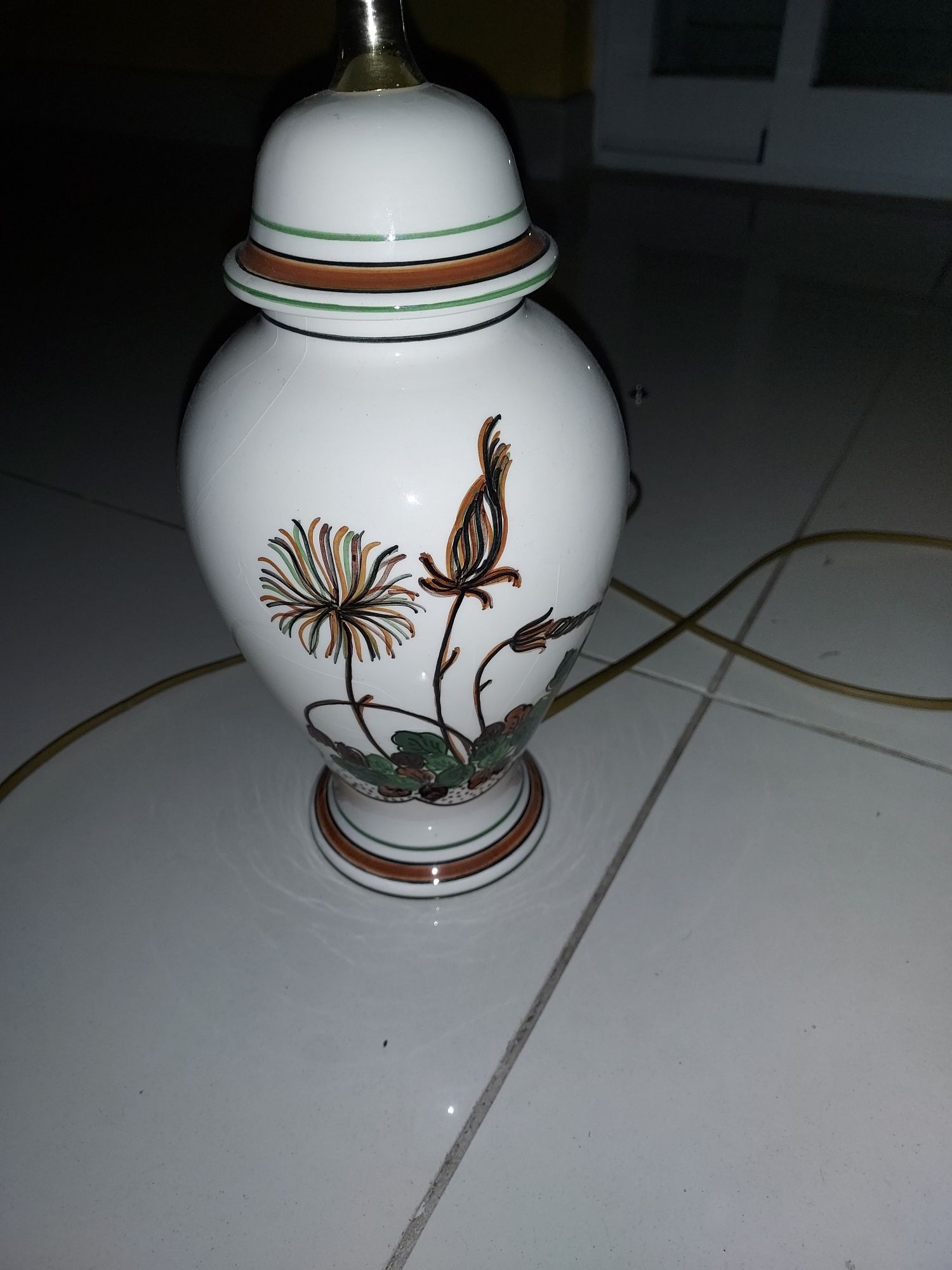 Candeeiro porcelana