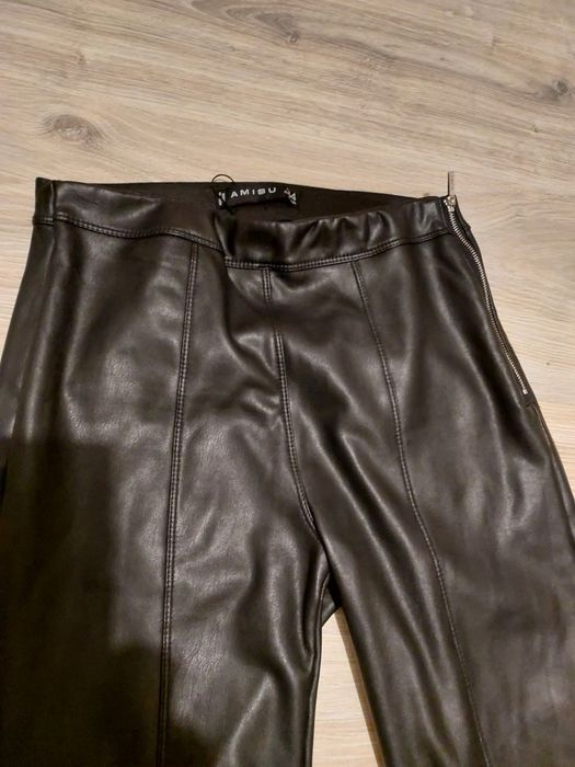 Skórzane legginsy r.34