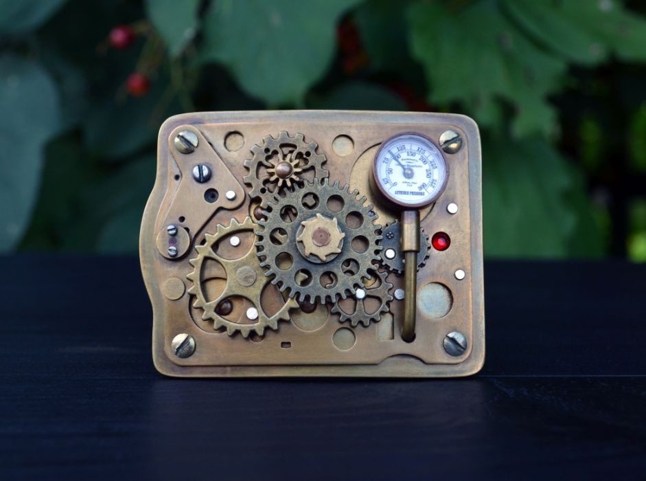 Пряжка для ремня ручной работы, Стимпанк, Steampunk, ременная пряжка