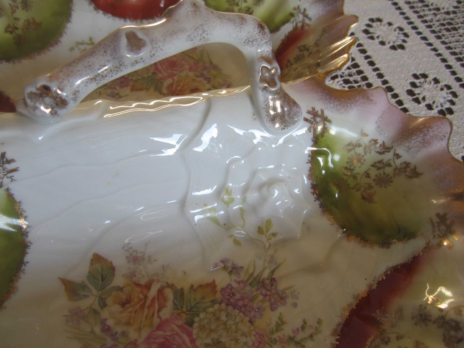 Kabaret, podwójny, duży, półmisek, Carl Tielsch, koniec XIX w.