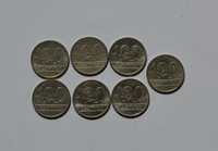monety 100 zł 1990 7 sztuk