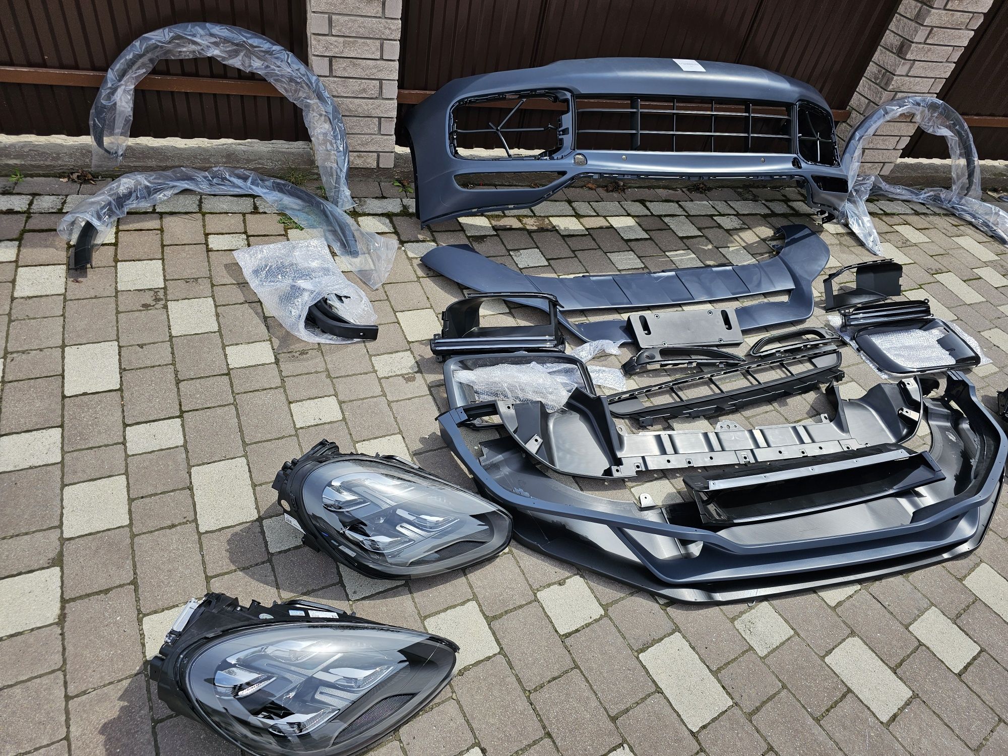 Porsche Cayenne 958 9Y0 Бампер передний фары Порше Кайен обвес фара