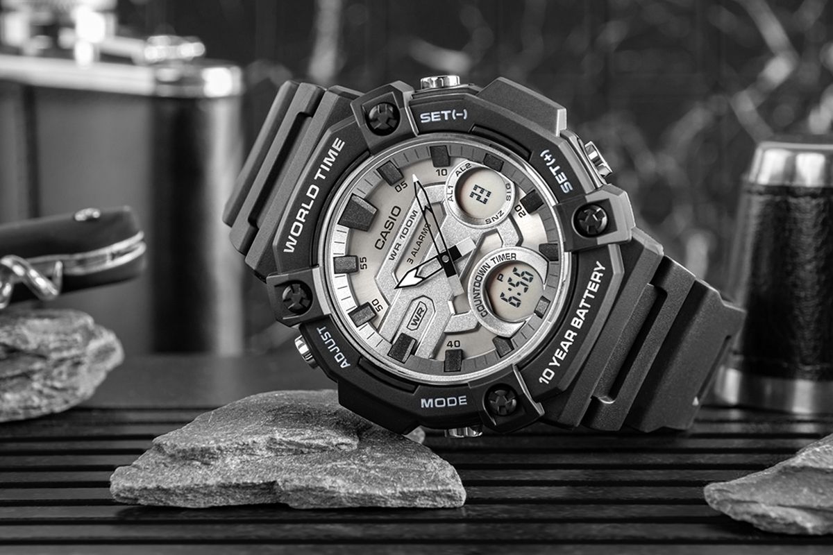 zegarek męski casio aeq-120w-7avdf + box