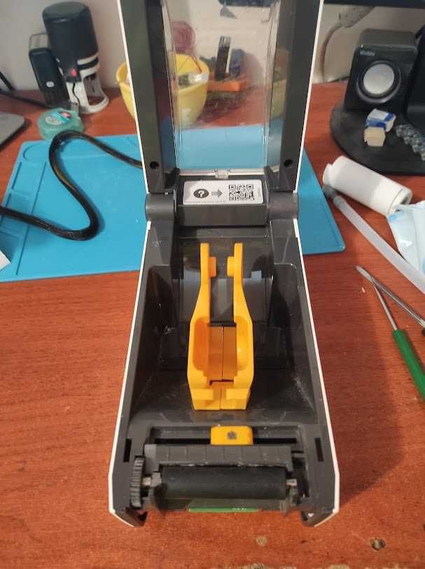 Термопринтер для печати этикеток Zebra ZD410 на запчасти