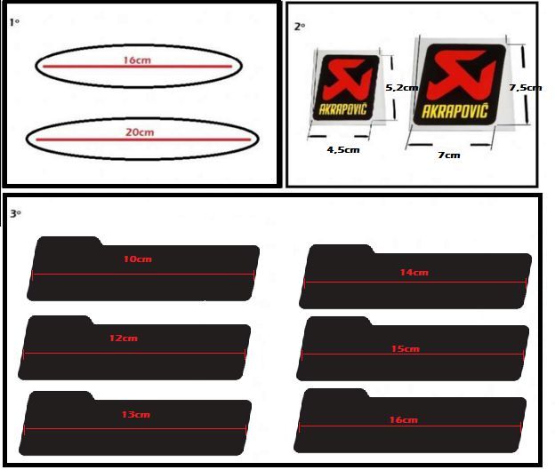 Akrapovic autocolantes