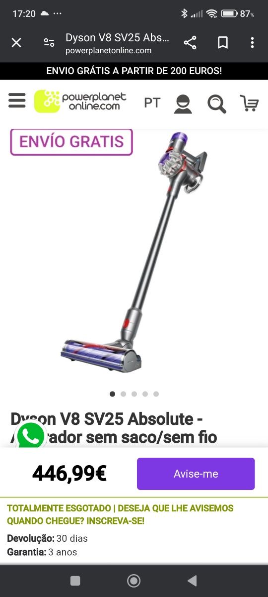 Dyson V8 absolute