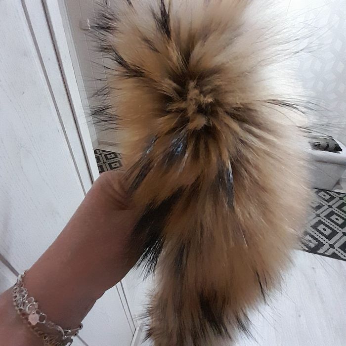 Futerko naturalne obszycie kaptura 52cm