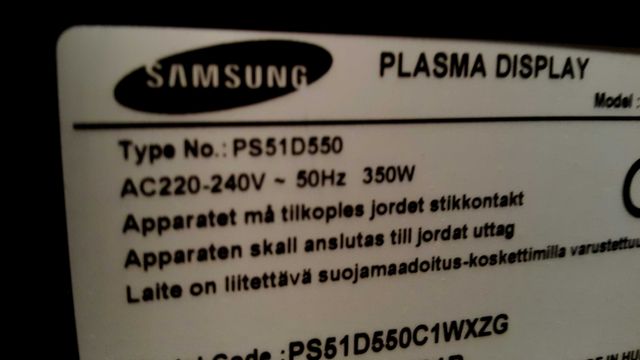 Samsung plazma PS-51D550 PS-50A756 części podzespoły