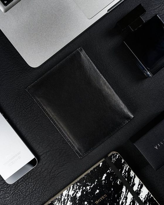 męski duży portfel skórzany, pionowy bez zapięcia - ronaldo