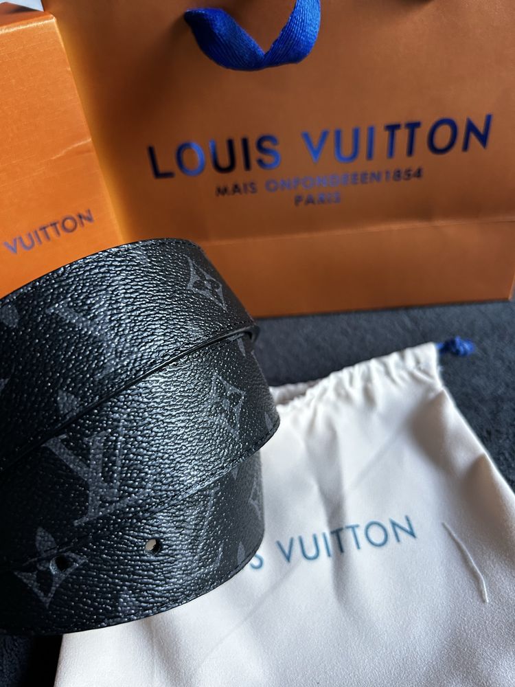 Pasek czarny Louis Vuitton
