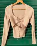 camisola bege L peito ajustável