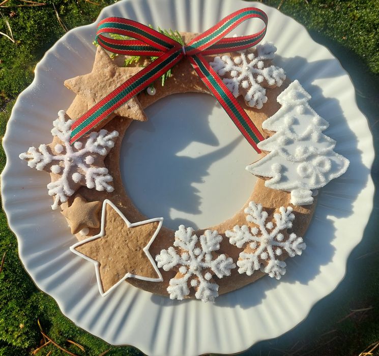 Wianek z Pernika Choinka Gwiazdka Mikołajki Prezent do Szkoły Piernik