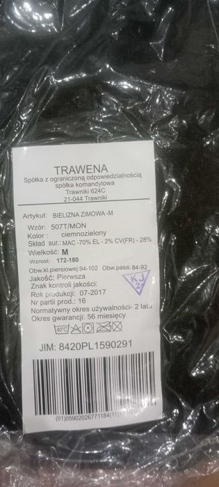 Bielizna zimowa wojskowa wz 507T