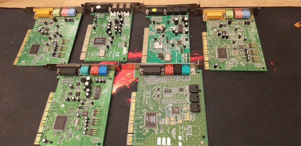 Placas de som e rede PCI e ISA